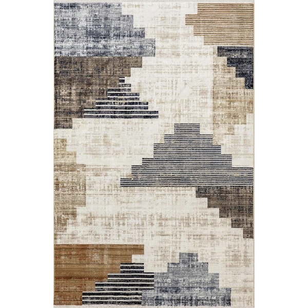 Vanita Transitional Southwestern Fringe Area Rug 8ft 10in X 13ft